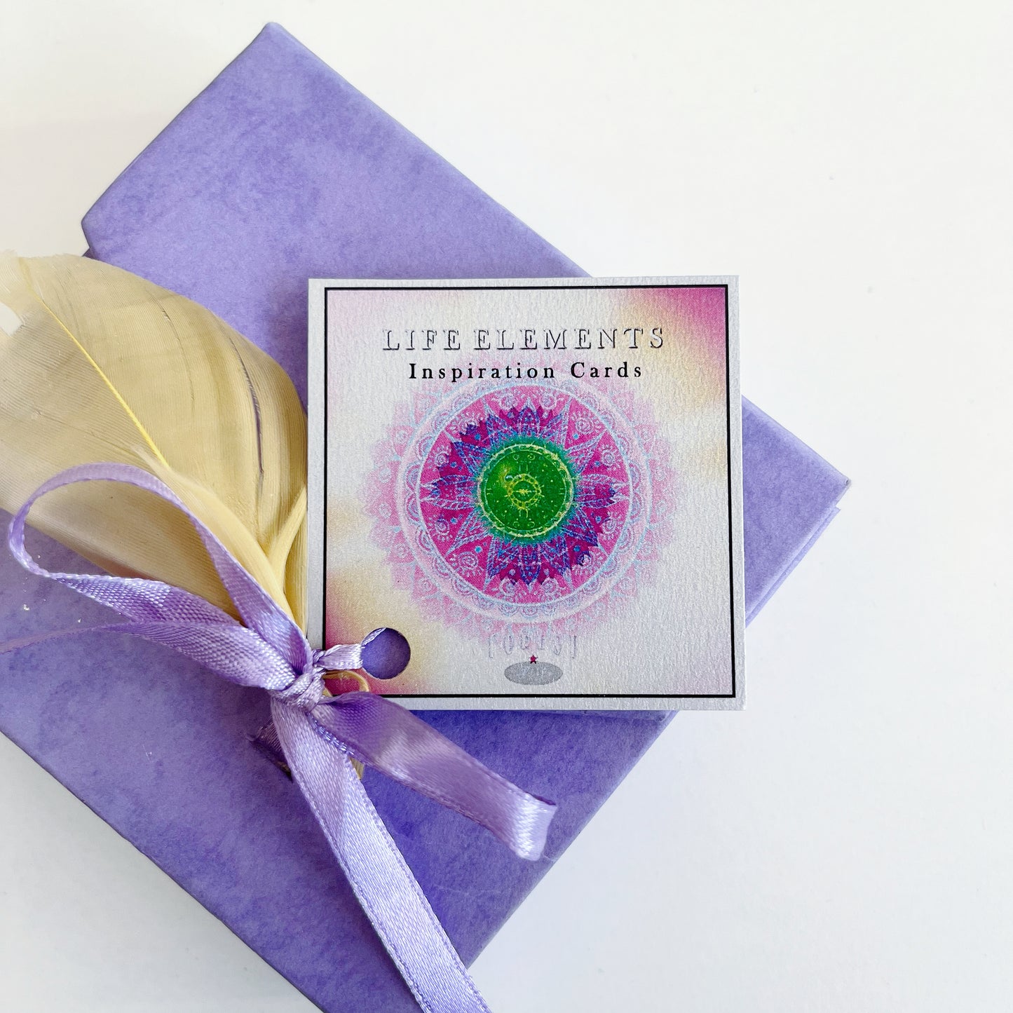 Close up view of the lavendar box.