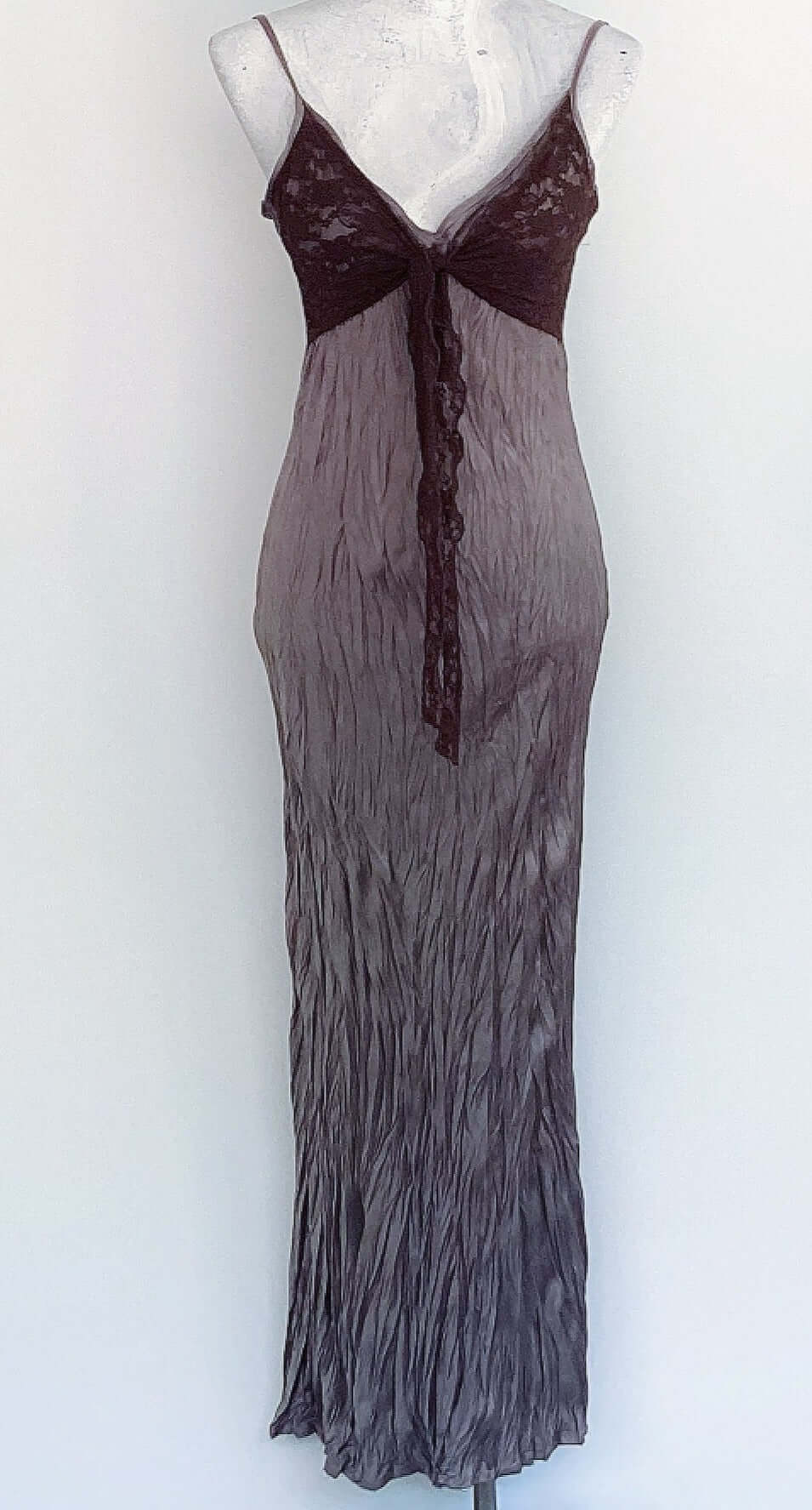 Front view of the dress, slits up the sides for approximately 40cm.