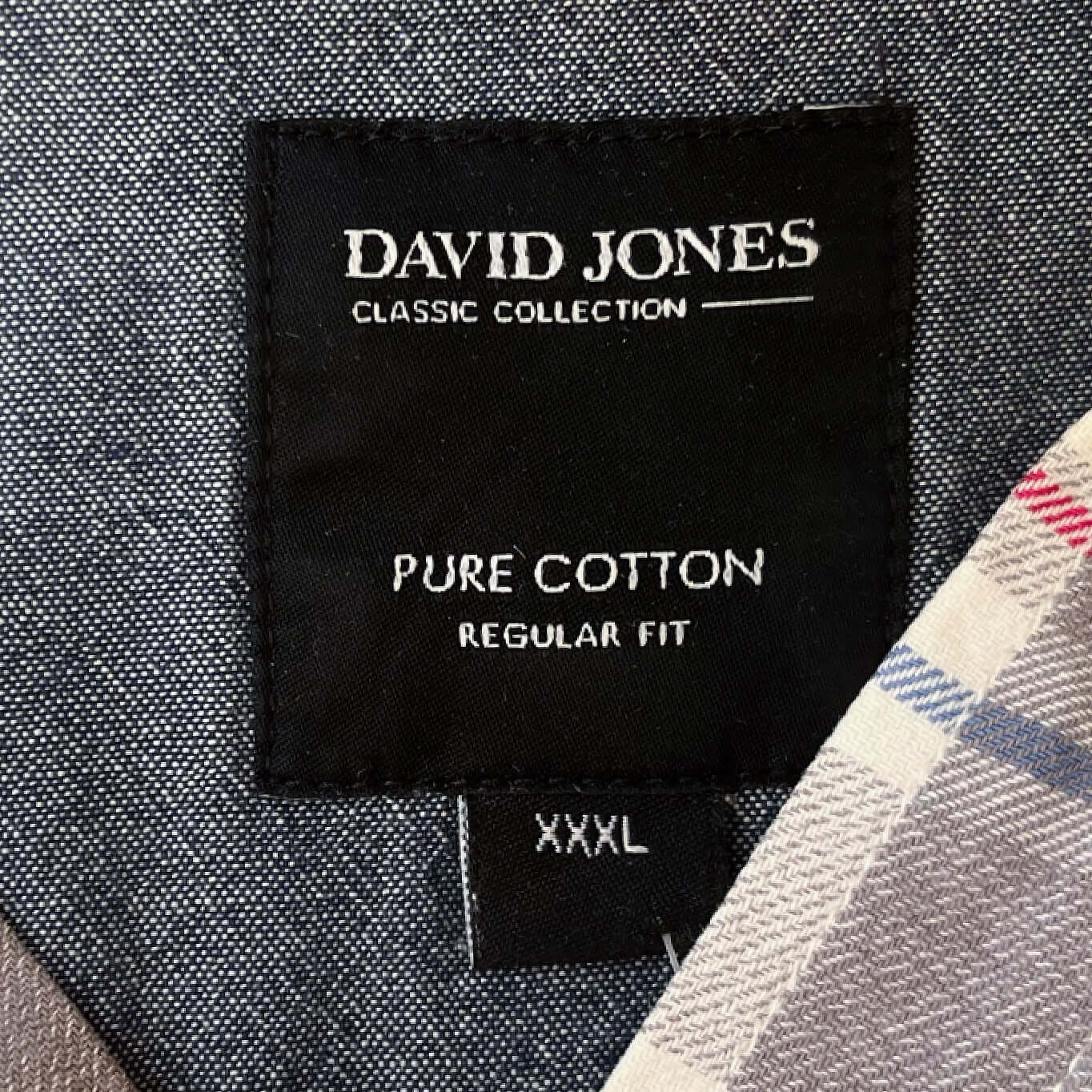 View of the David Jones label.