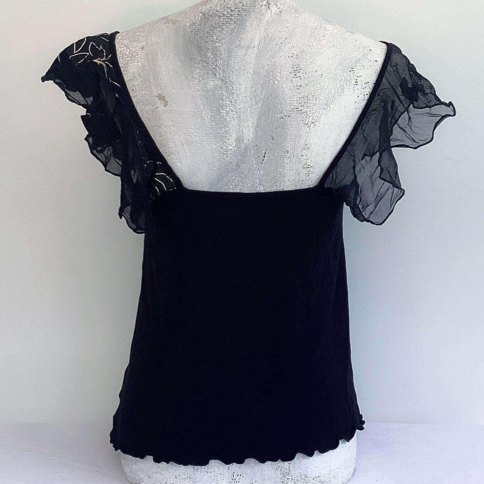 Angel Cami Viscose - Black Cocktail - Forest Life