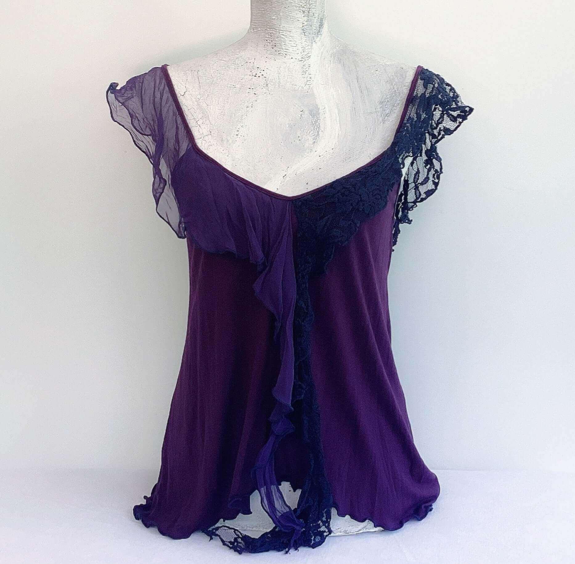 Angel Cami Viscose - Deep Purple - Forest Life