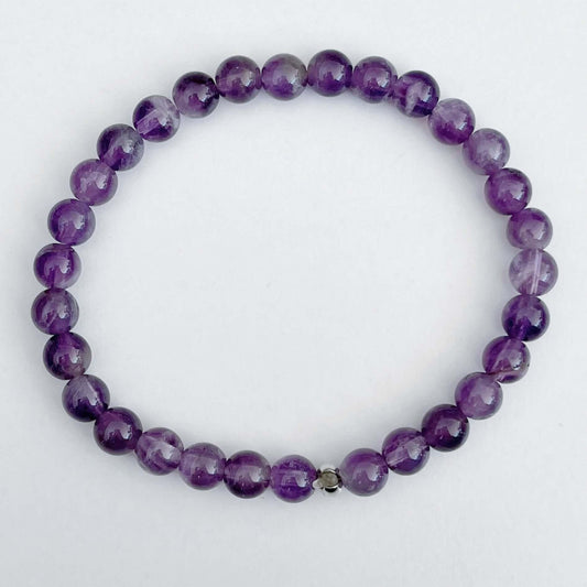 Amethyst Bracelet Simple Elegance - Forest Life