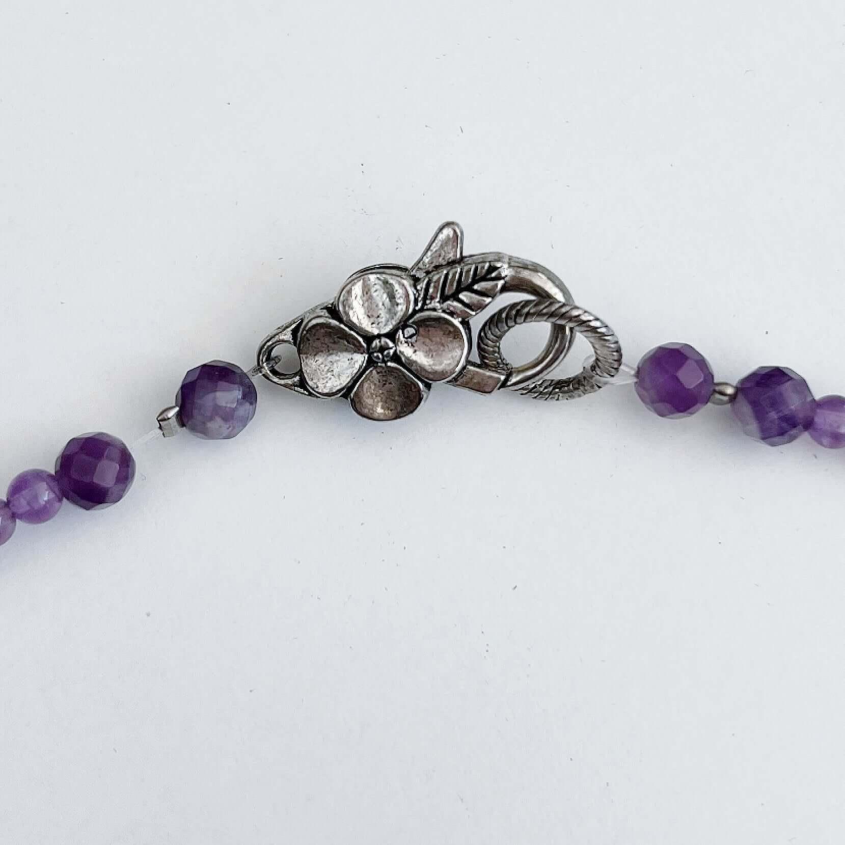 Amethyst & Celtic Knot Beaded Necklace - Forest Life