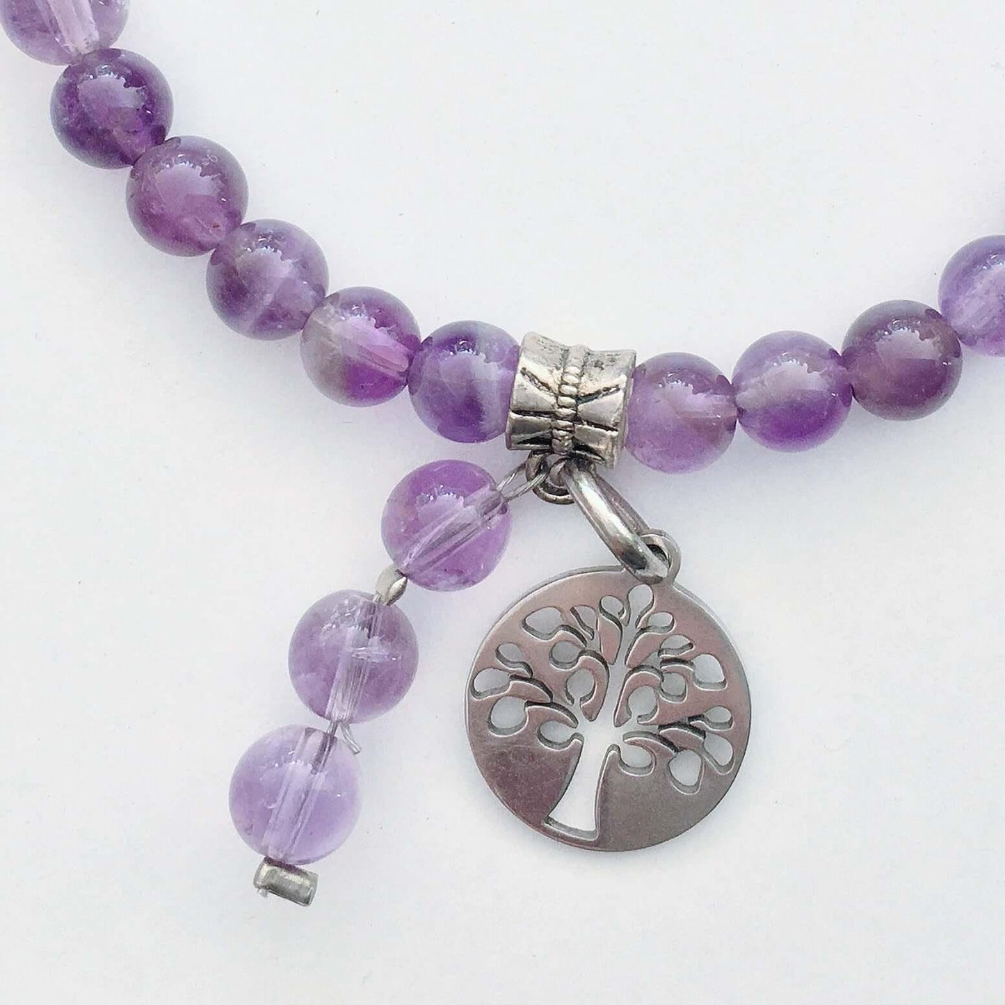 Amethyst Tree Of Life Charm Bracelet - Forest Life