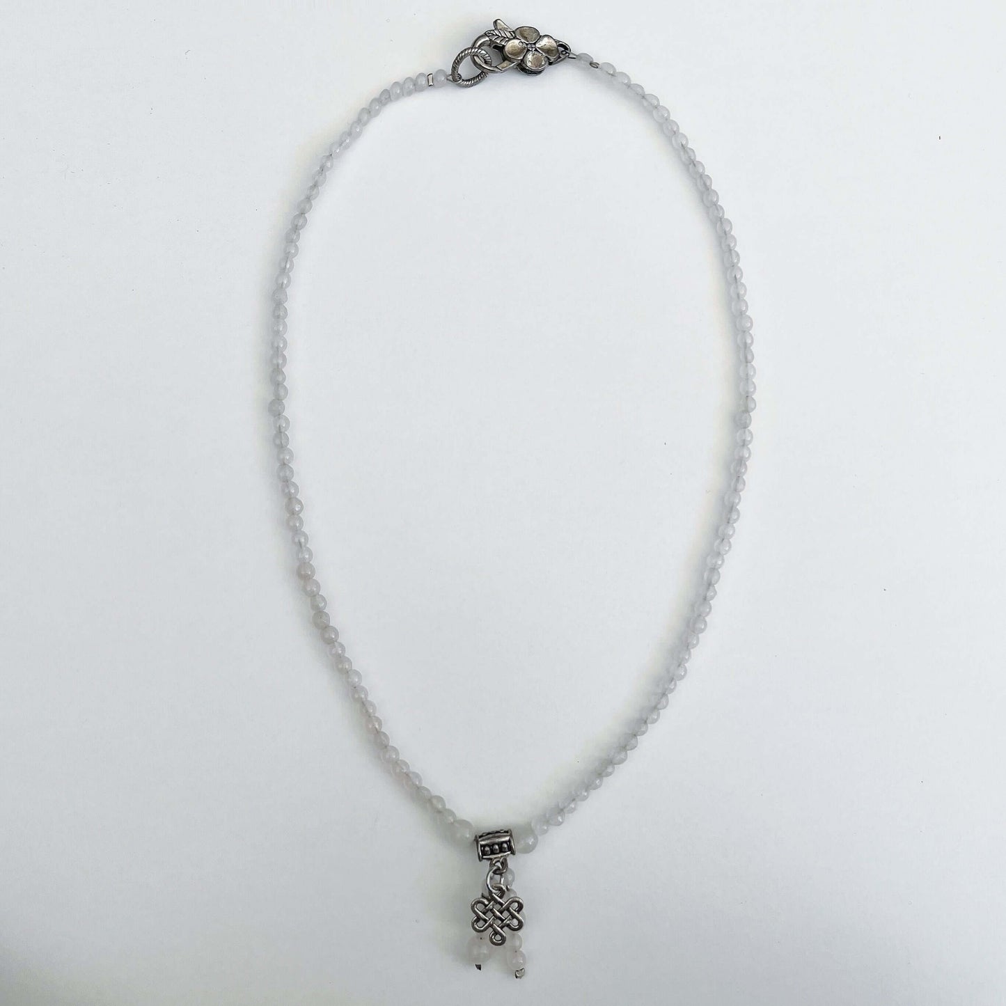 Top view of necklace.